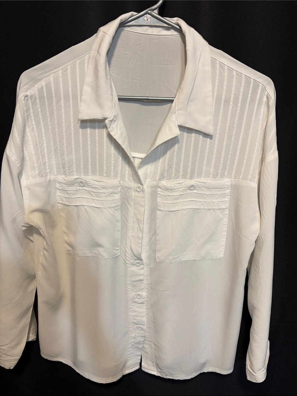 Men's White Button-Up Shirt - Classic Casual